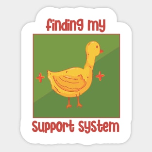 yellow duck quotes Sticker